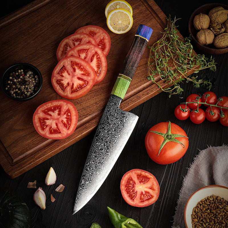 Azayaga 8" Damascus Steel Chef Knife
