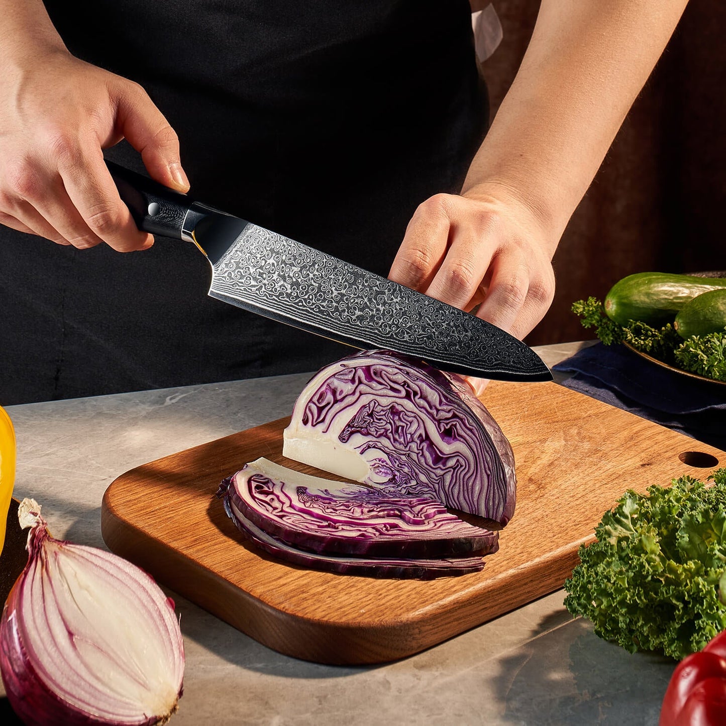 Kensei 6-Piece VG10 Damascus Knife Set