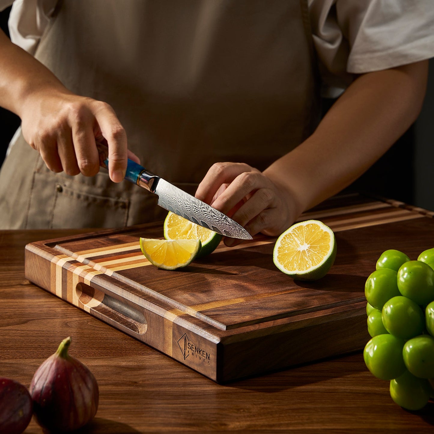 Aokami 7-Piece Damascus Steel Knife Set