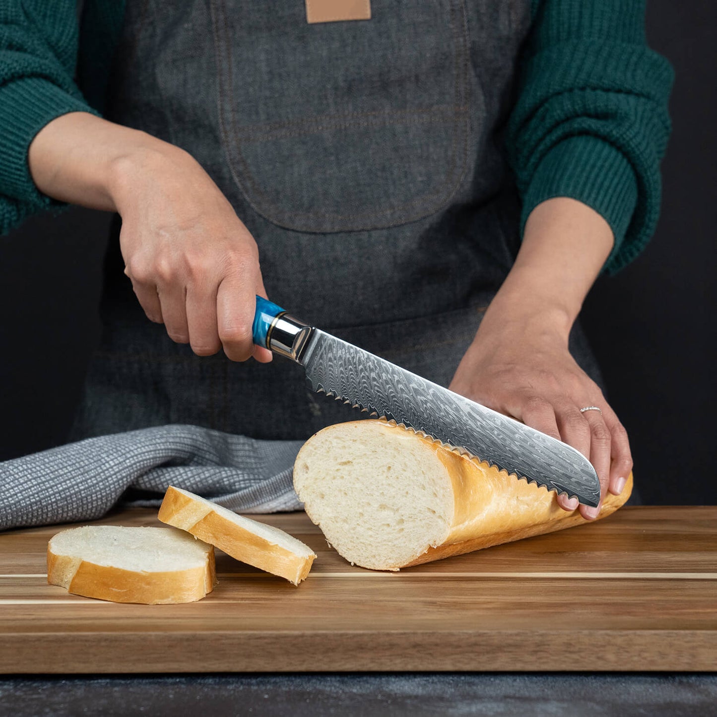 Aokami 7-Piece Damascus Steel Knife Set