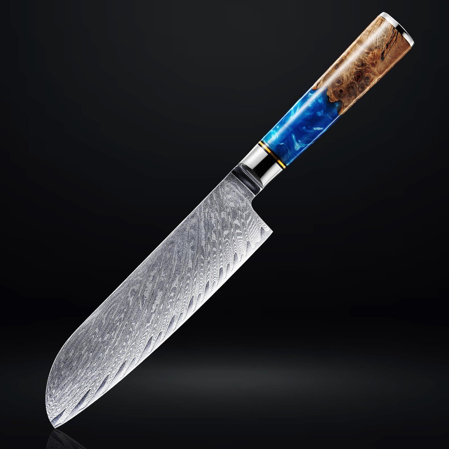 Aokami 7-Piece Damascus Steel Knife Set