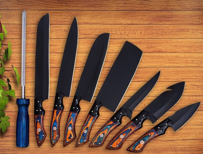 Karik 8-Piece Damascus Steel Knife Set