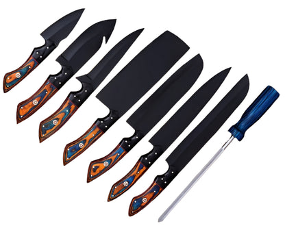 Karik 8-Piece Damascus Steel Knife Set