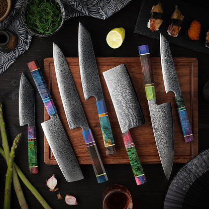 Azayaga 6-Piece Damascus Steel Knife Set