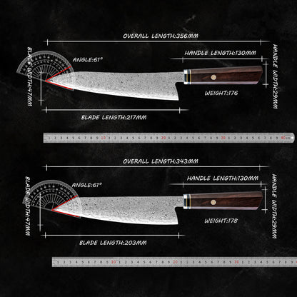 Hikari 5-Piece Damascus Steel Knife Set