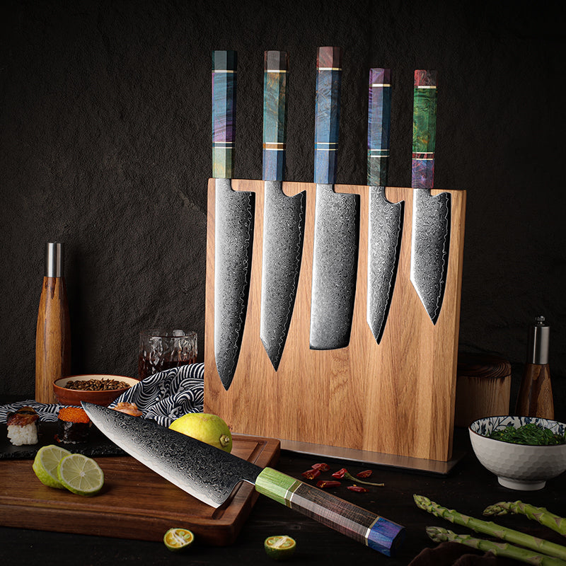 Azayaga 6-Piece Damascus Steel Knife Set