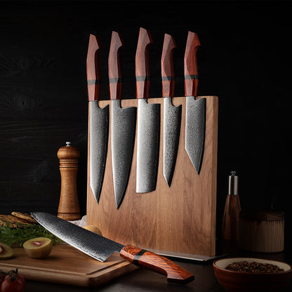 Byakudan 6-Piece Damascus Steel Knife Set