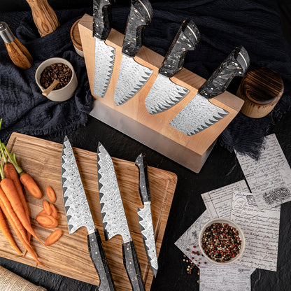 Daikokuten 7-Piece Damascus Steel Knife Set