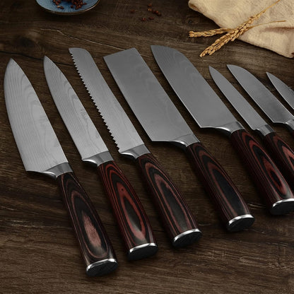 Aikawa 15pcs Ultra Sharp Knife Block Set