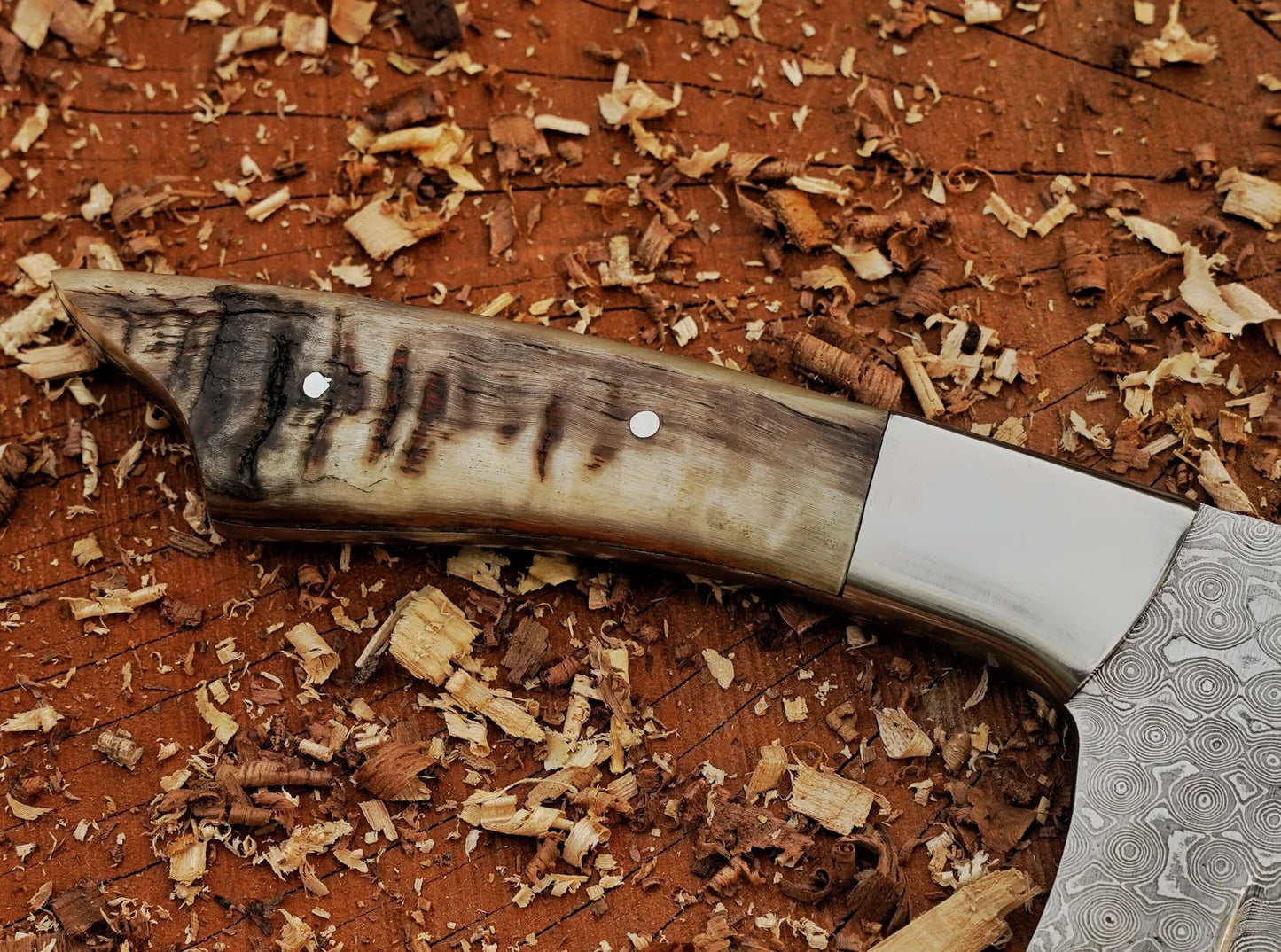 Stag Horn 11.5" Chef Cleaver Knife