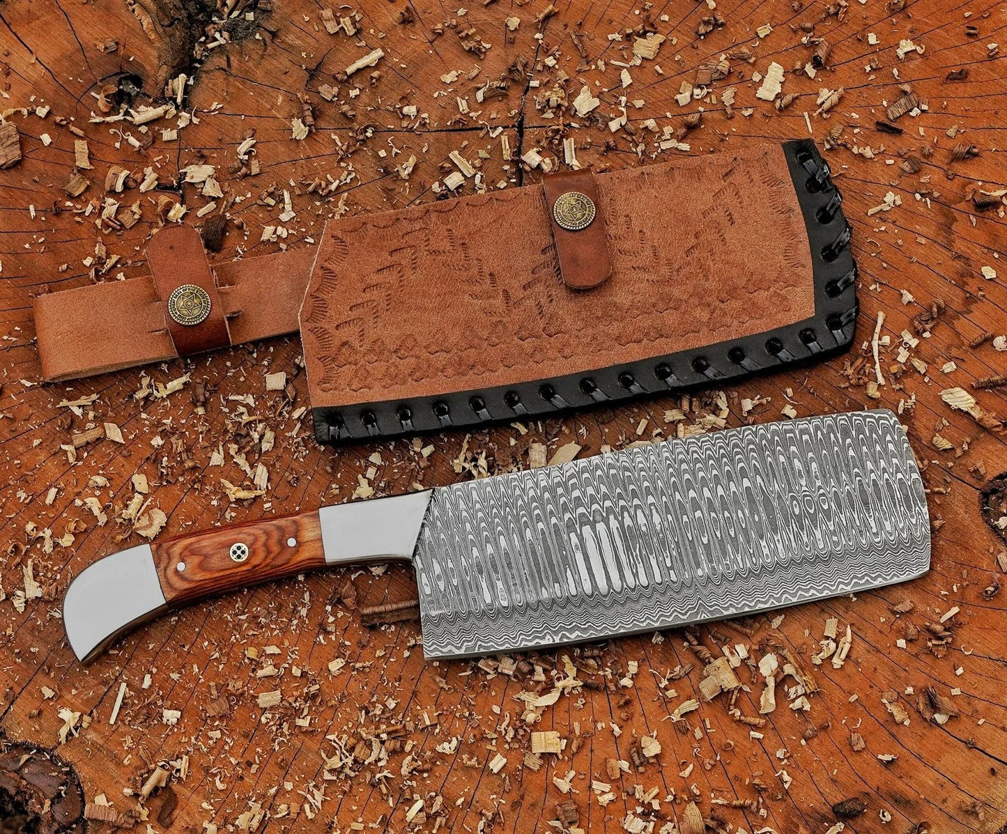 Chopper 12" Damascus Steel Chef Cleaver Knife