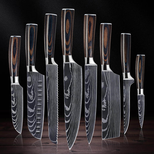 Musashi 8-Piece Damascus Steel Knife Set
