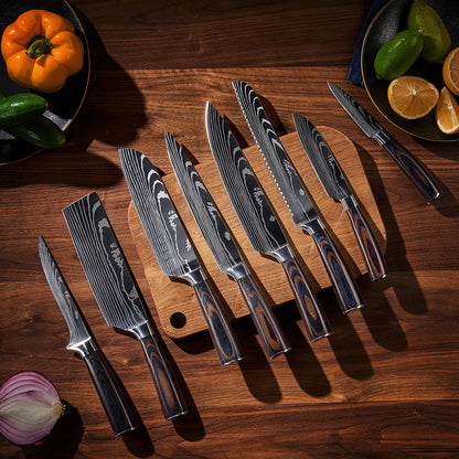 Musashi 8-Piece Damascus Steel Knife Set