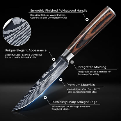Musashi High-Carbon Steel Steak Knife Set