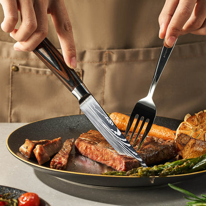 Musashi High-Carbon Steel Steak Knife Set