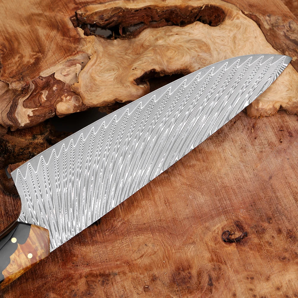 Kensei 6-Piece Damascus Steel Knife Set