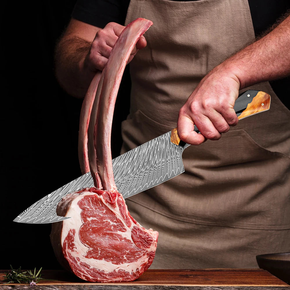 Kensei 6-Piece Damascus Steel Knife Set