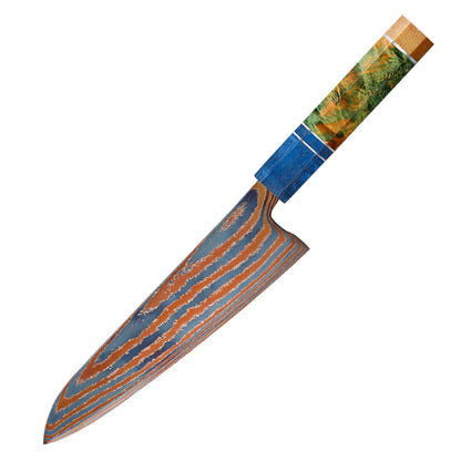 Azayaga 8" Timascus Titanium Chef Knife