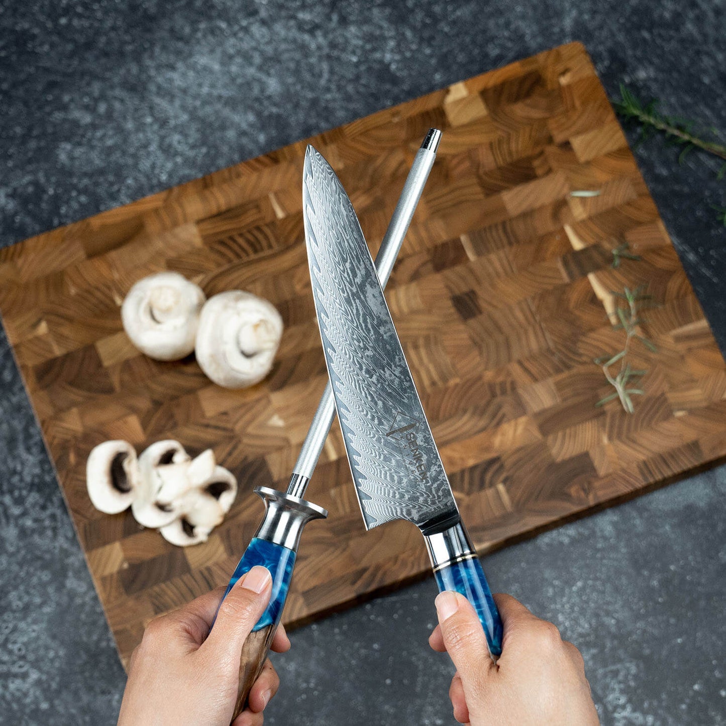 Aokami Sharpening Steel Rod