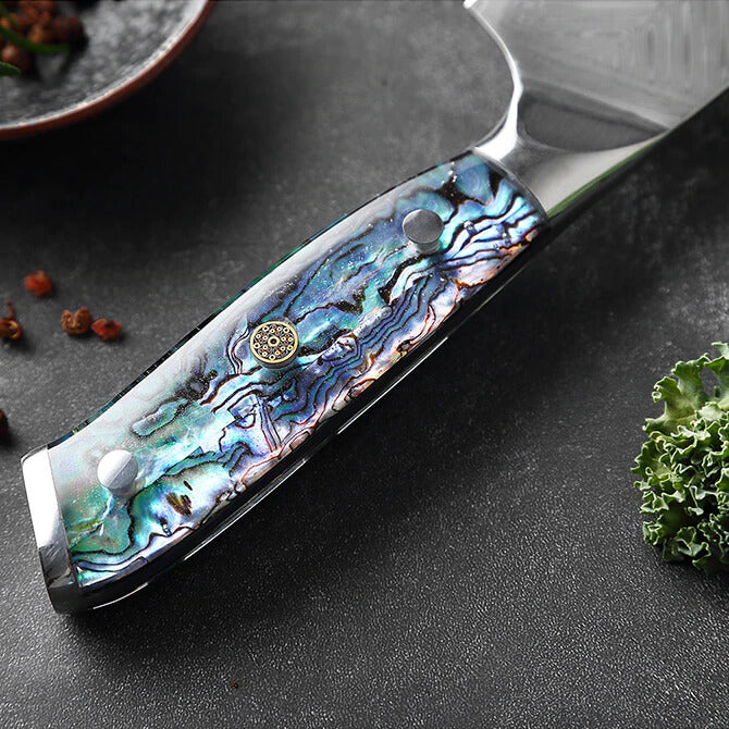 Kira 7" Damascus Steel Santoku Knife