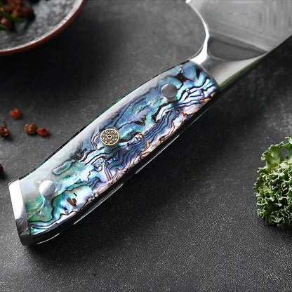 Kira 7" Damascus Steel Santoku Knife