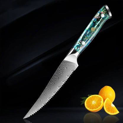 Kira 4-Piece Damascus Steel Steak Knife Set