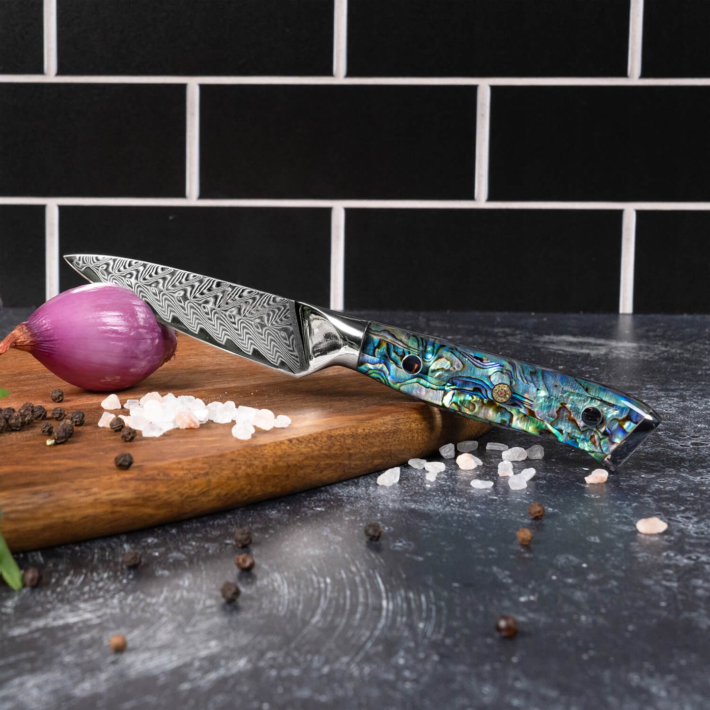 Kira 3.5" Damascus Steel Paring Knife