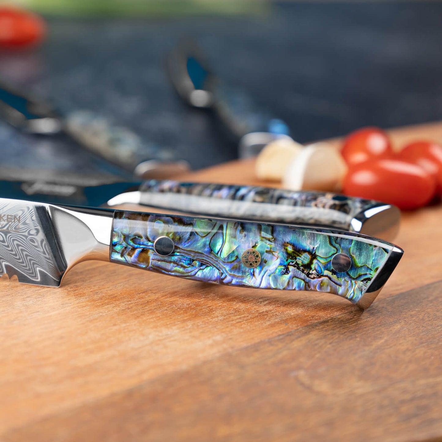 Kira 4-Piece Damascus Steel Steak Knife Set