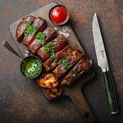 Midori 6-Piece High-Carbon Steel Steak Knife Set