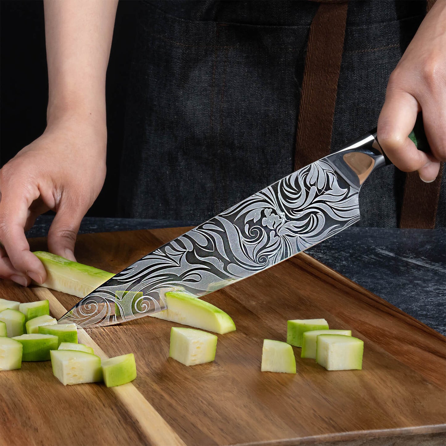 Midori 8-Piece High-Carbon Steel Knife Set