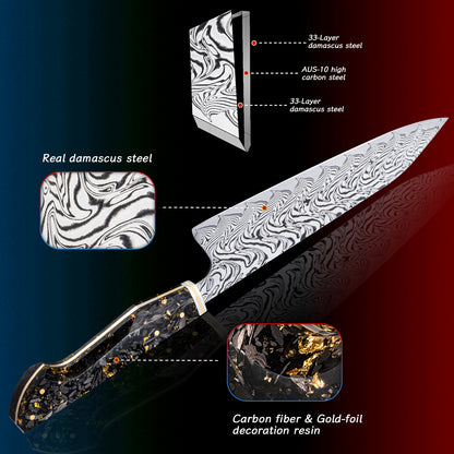 Daikokuten 7-Piece Damascus Steel Knife Set