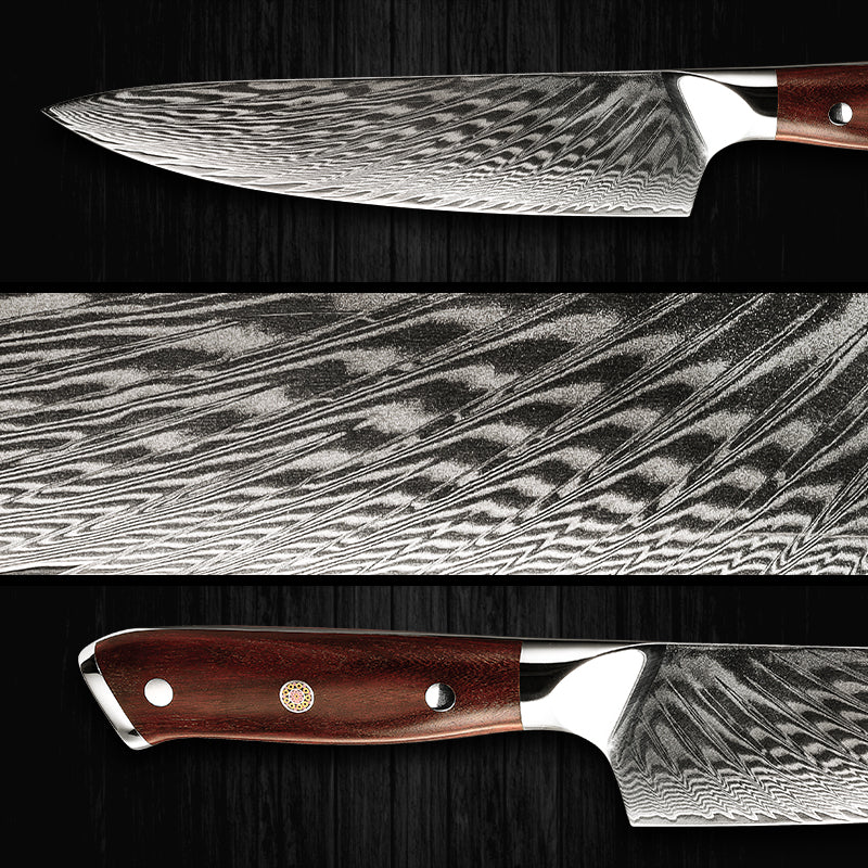 Yasu 4-Piece Damascus Steel Knife Set