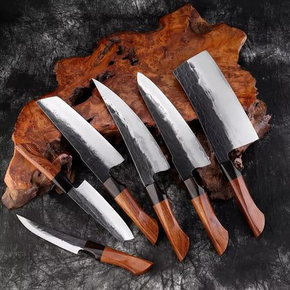 Hatsu 6-piece Triple-layer Composite Steel Knife Set