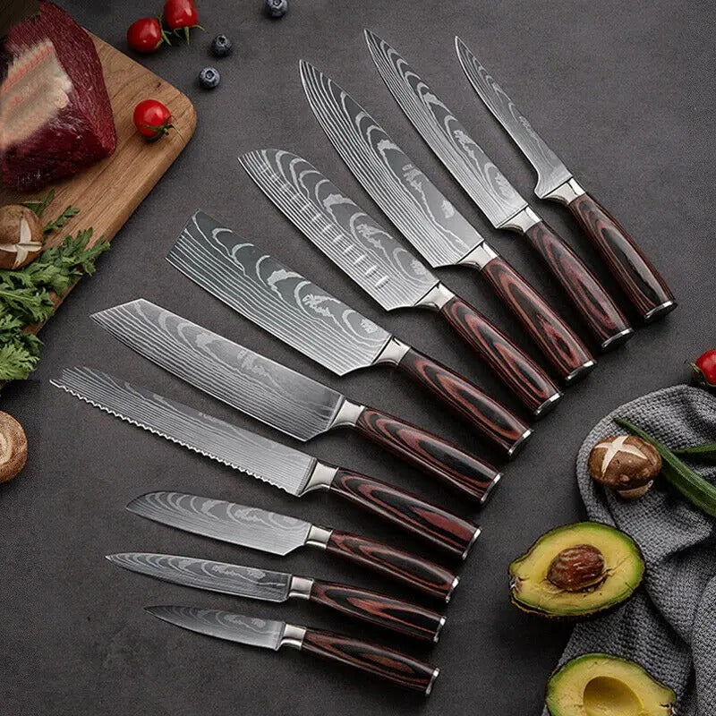 Aikawa 15pcs Ultra Sharp Knife Block Set