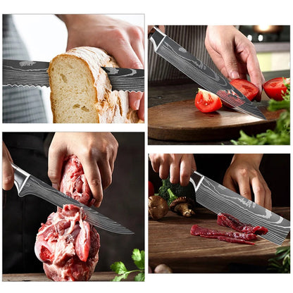 Aikawa 15pcs Ultra Sharp Knife Block Set