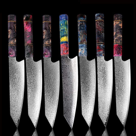 Tatsuriki 8.25" Damascus Steel Kiritsuke Chef Knife