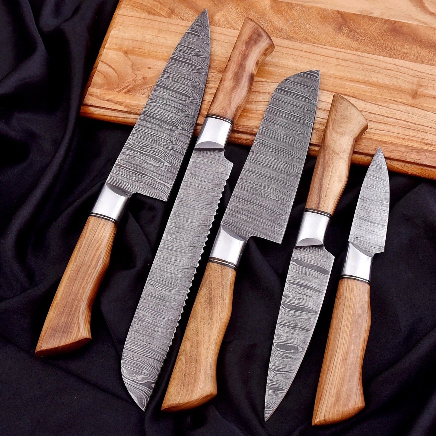 Takumi 5-Piece Damascus Steel Knife Set