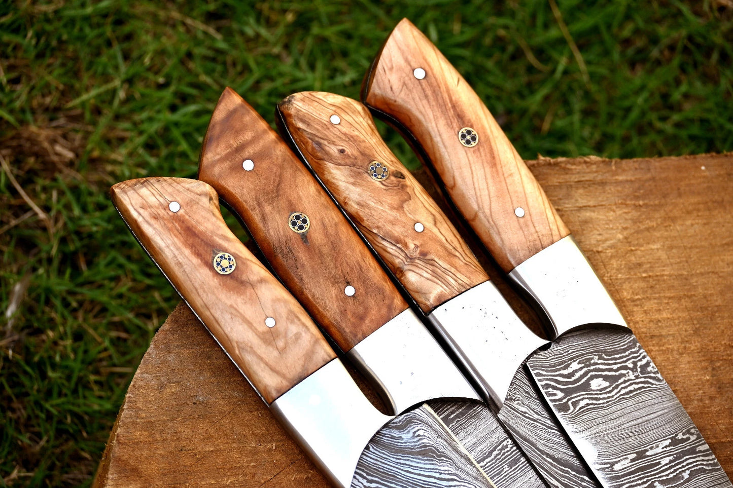 Enso 4-Piece Damascus Steel Steak Knife Set