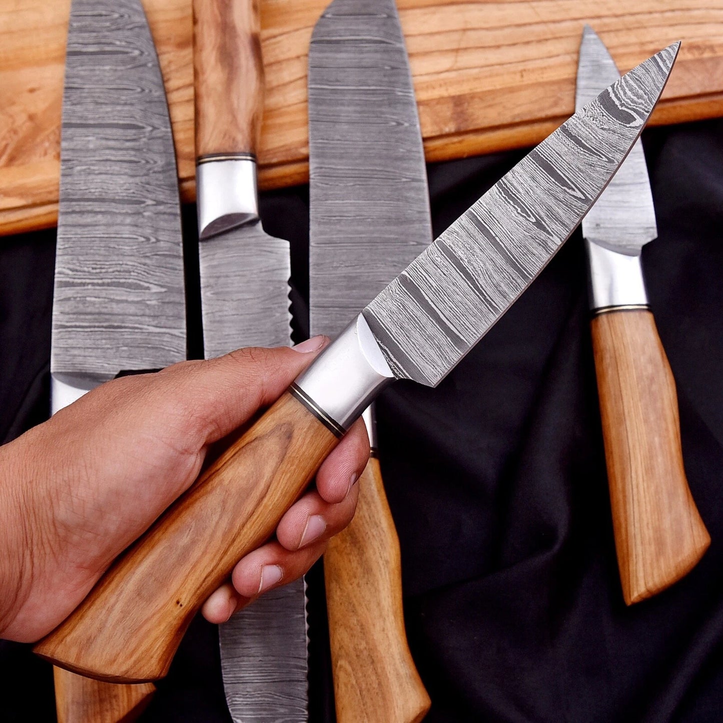 Takumi 5-Piece Damascus Steel Knife Set
