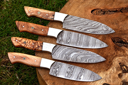 Enso 4-Piece Damascus Steel Steak Knife Set