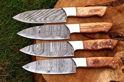 Enso 4-Piece Damascus Steel Steak Knife Set