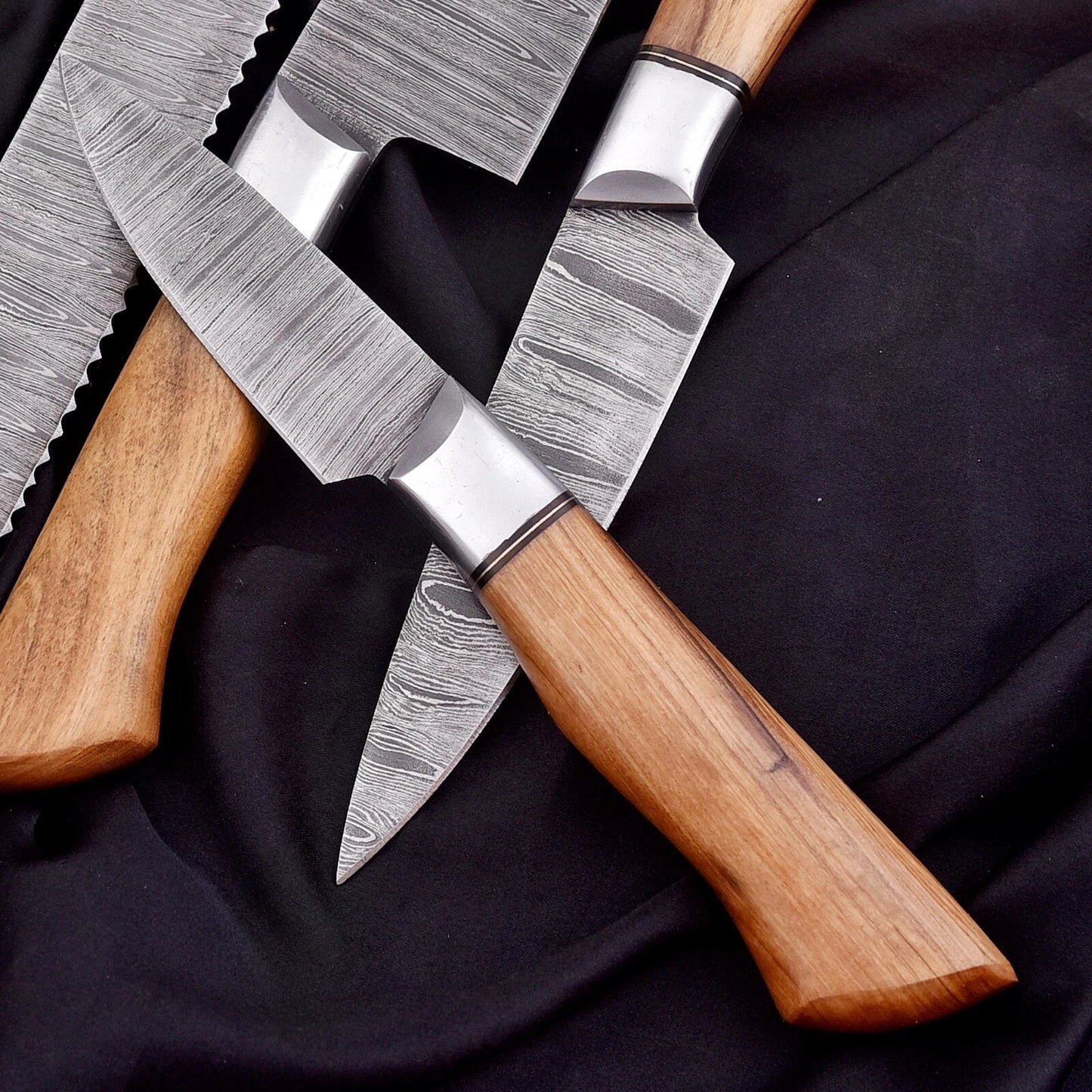 Takumi 5-Piece Damascus Steel Knife Set