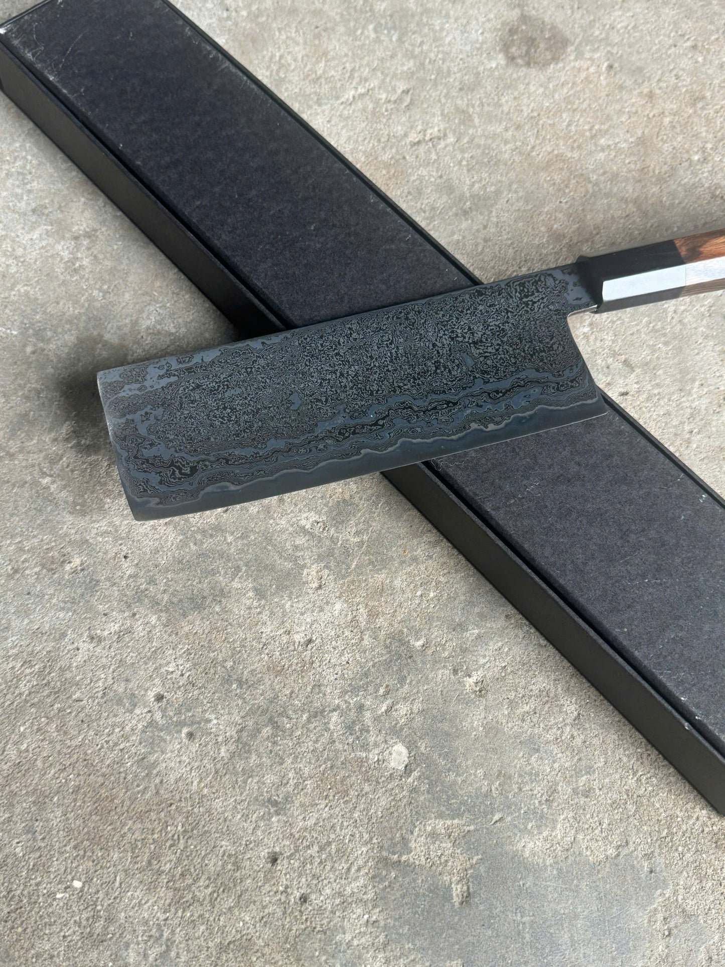 Tetsu 7" Premium Carbon Damascus Nakiri Knife