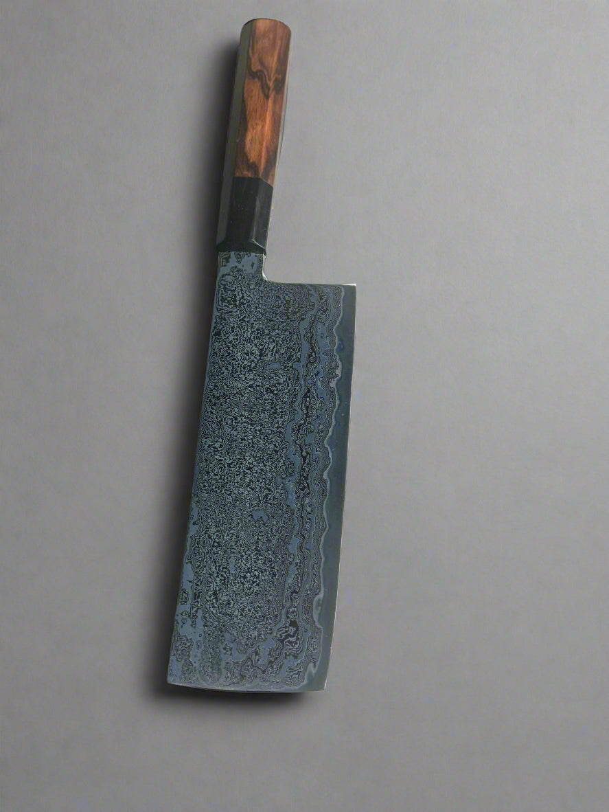 Tetsu 7" Premium Carbon Damascus Nakiri Knife