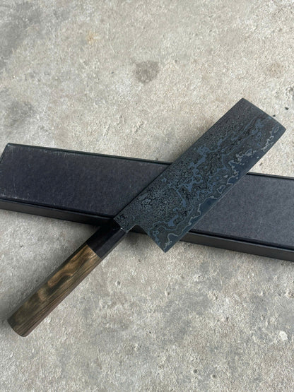Tetsu 7" Premium Carbon Damascus Nakiri Knife